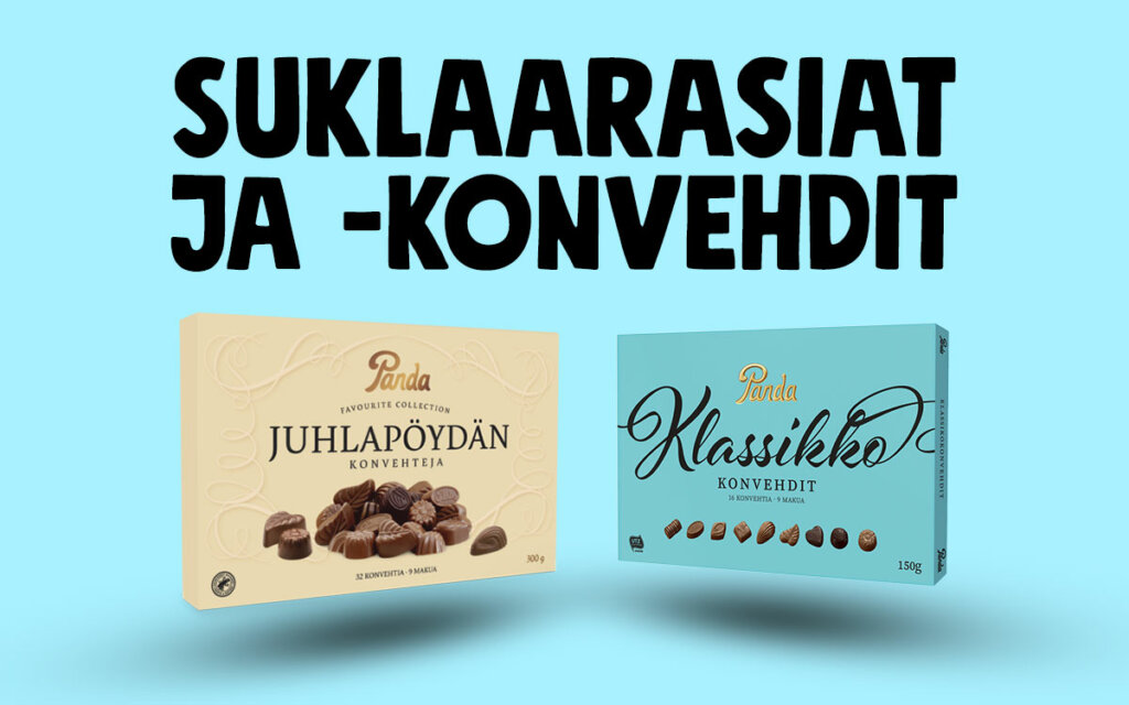 Panda Suklaarasiat ja -konvehdit