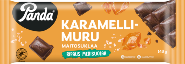 Panda Karamellimuru ja merisuola maitosuklaa 145 g