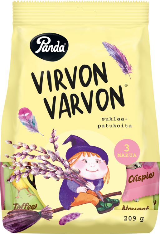 Panda Virvon Varvon vaahtonougatpatukka 209 g