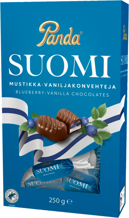 Panda Suomi Mustikka-vanilja 250 g