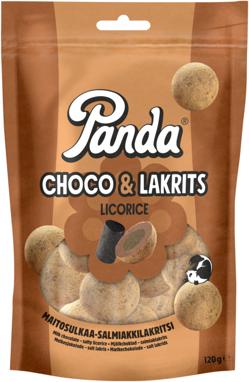 Panda Choco & Lakrits 120 g